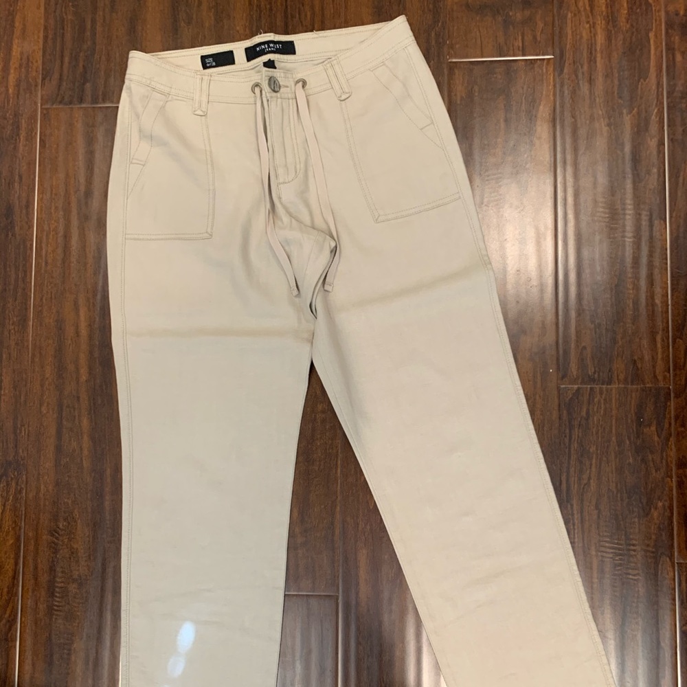 Linen khaki pants